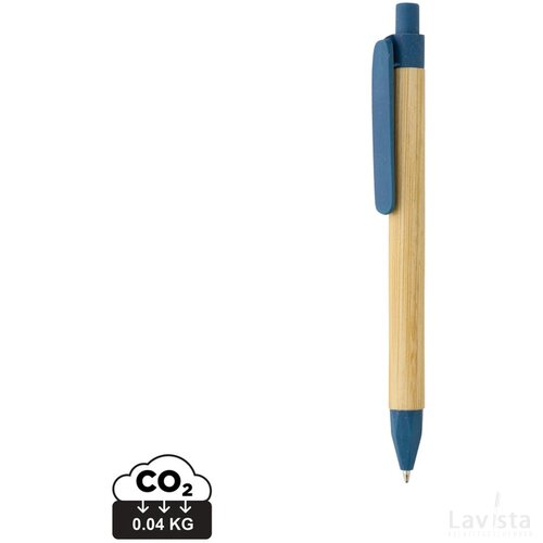 Write responsible recycled papieren pen blauw