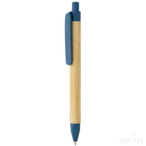 Write responsible recycled papieren pen blauw
