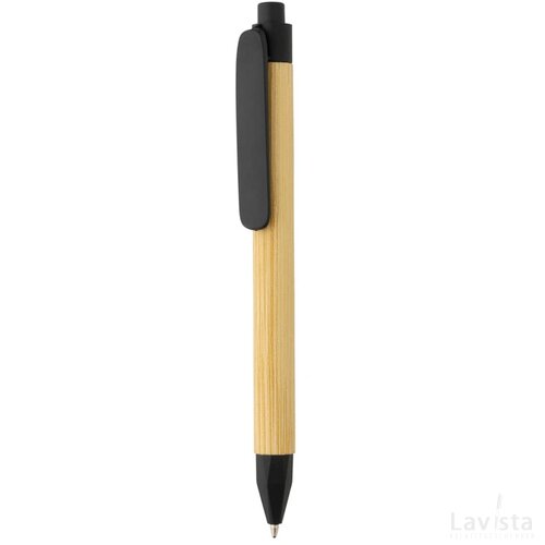 Write responsible recycled papieren pen zwart