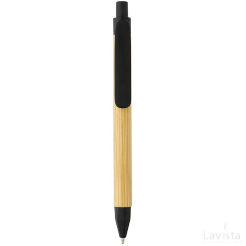 Write responsible recycled papieren pen zwart