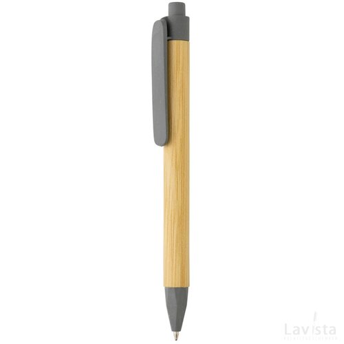 Write responsible recycled papieren pen grijs