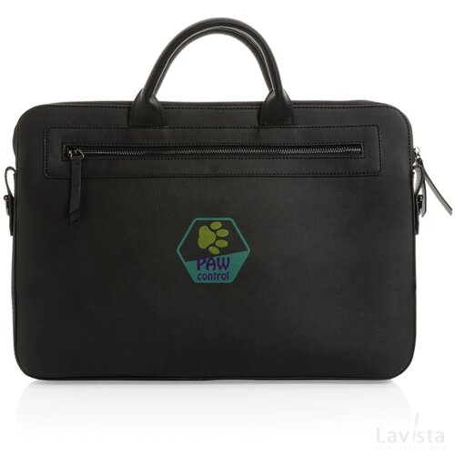 Swiss Peak GRS gerecyclede PU 14 inch laptoptas zwart