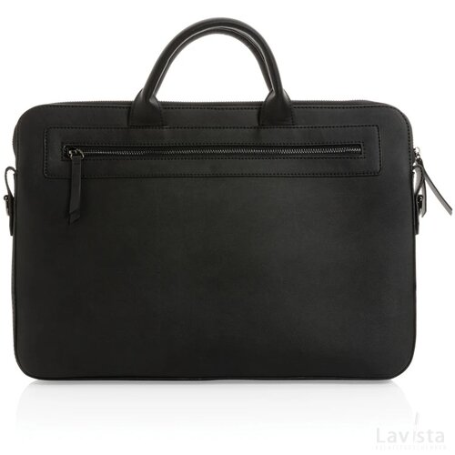 Swiss Peak GRS gerecyclede PU 14 inch laptoptas zwart
