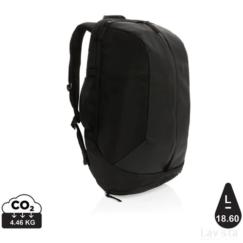 Swiss Peak AWARE™ RPET 15.6" werk/fitness rugzak zwart