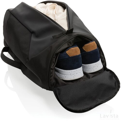 Swiss Peak AWARE™ RPET 15.6" werk/fitness rugzak zwart