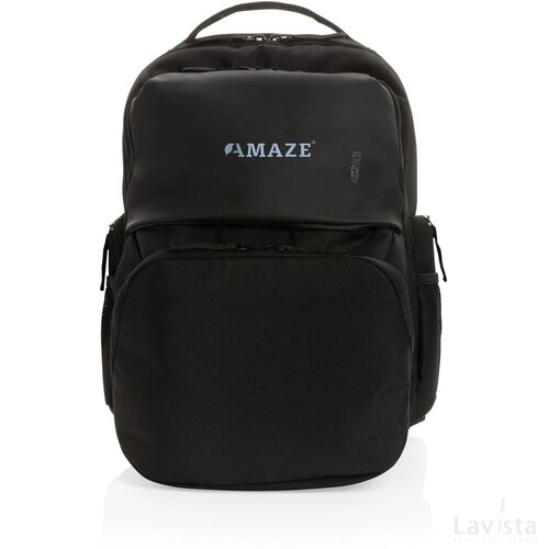Swiss Peak AWARE™ RPET 15.6" commuter rugzak zwart