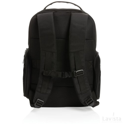 Swiss Peak AWARE™ RPET 15.6" commuter rugzak zwart