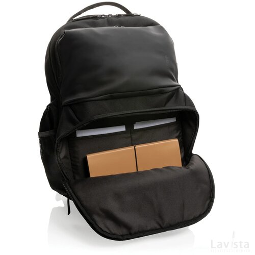 Swiss Peak AWARE™ RPET 15.6" commuter rugzak zwart