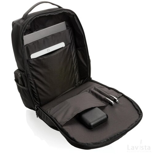 Swiss Peak AWARE™ RPET 15.6" commuter rugzak zwart