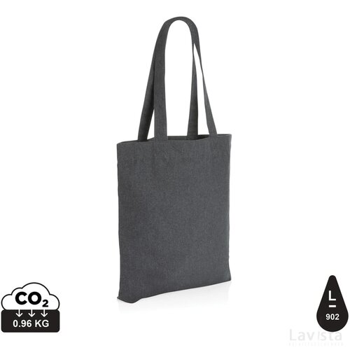 Impact AWARE™ recycled canvas tas 285gsm ongeverfd antraciet