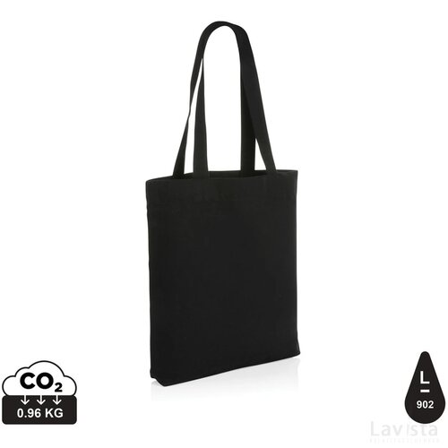Impact AWARE™ recycled canvas tas 285gsm ongeverfd zwart