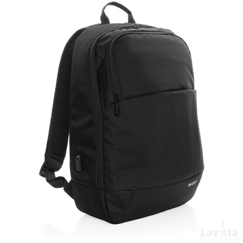 Swiss Peak AWARE™ moderne 15,6" laptoprugzak zwart