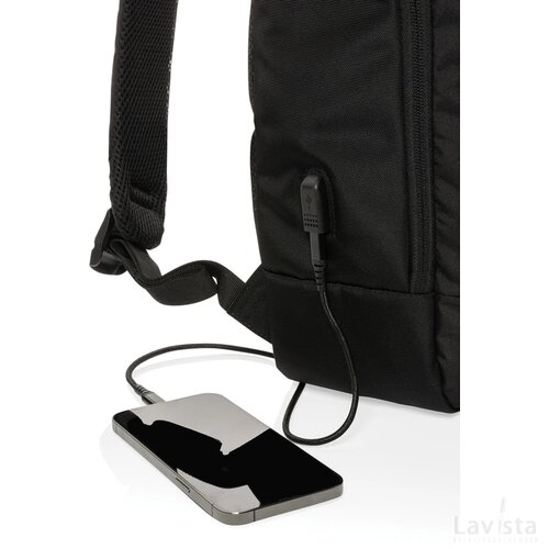 Swiss Peak AWARE™ moderne 15,6" laptoprugzak zwart