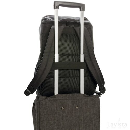 Swiss Peak AWARE™ easy access 15.6" laptop rugzak zwart