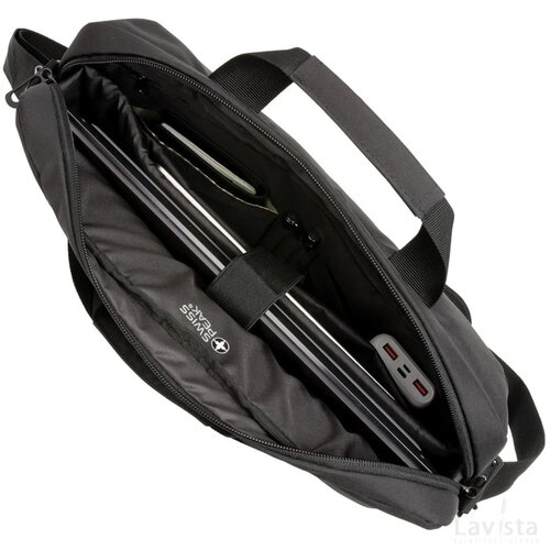 Swiss Peak AWARE™ RFID 15.6" laptoptas zwart