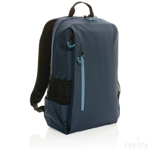Impact AWARE™ Lima 15.6" RFID laptoprugzak donkerblauw, blauw