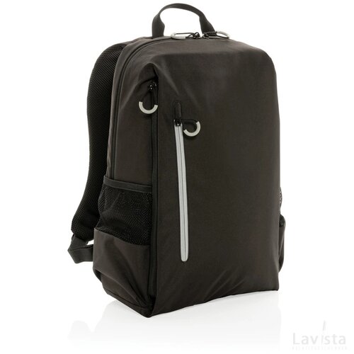 Impact AWARE™ Lima 15.6" RFID laptoprugzak zwart, wit