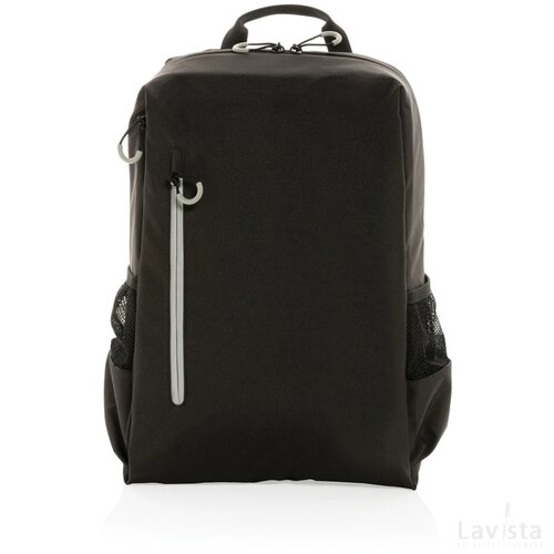 Impact AWARE™ Lima 15.6" RFID laptoprugzak zwart, wit