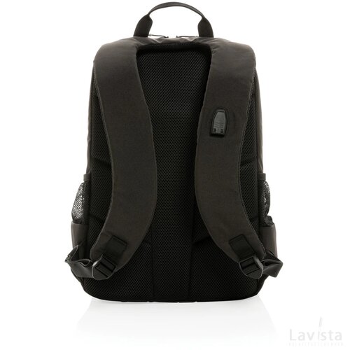 Impact AWARE™ Lima 15.6" RFID laptoprugzak zwart, wit