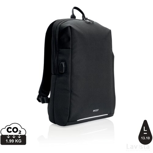 Swiss Peak AWARE™ RFID and USB A laptop rugzak zwart