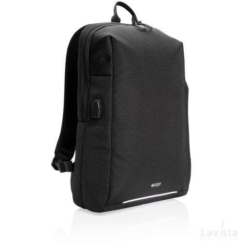 Swiss Peak AWARE™ RFID and USB A laptop rugzak zwart