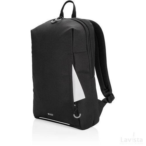 Swiss Peak AWARE™ RFID and USB A laptop rugzak zwart