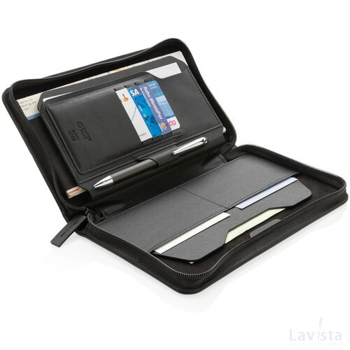 Swiss Peak Heritage RCS rPU RFID reisportomonnee zwart