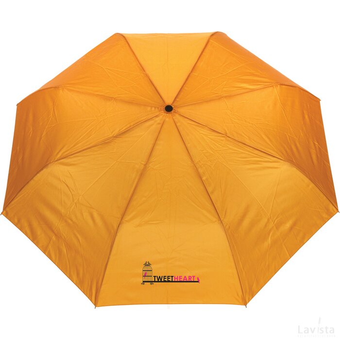 21" Impact AWARE™ 190T mini auto open paraplu sundial oranje