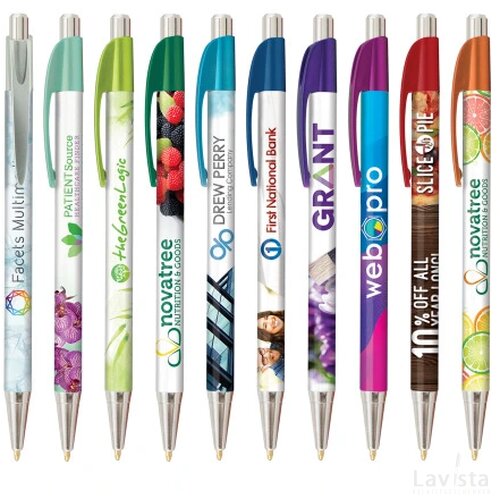 DIA balpen Chrome in full colour all over bedrukt custom made