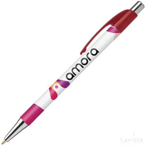 DIA balpen Classic in full colour all over bedrukt rood