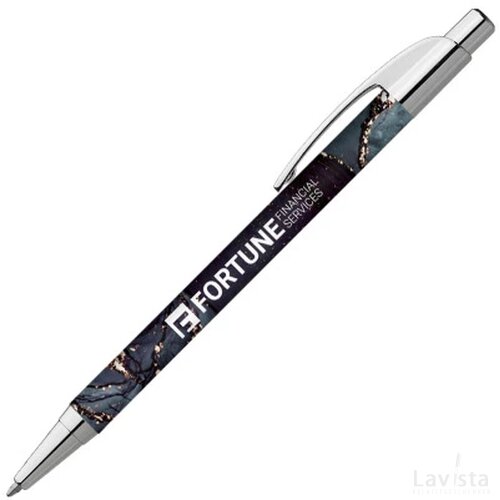 DIA balpen Metallic Executive in full colour all over bedrukt zilver
