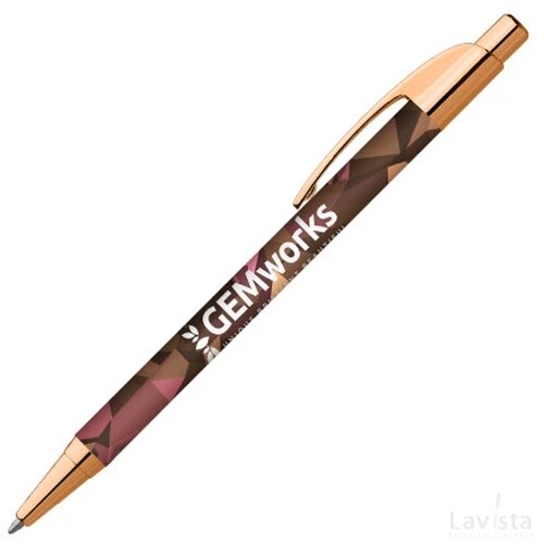 DIA balpen Metallic Executive in full colour all over bedrukt rosé goud