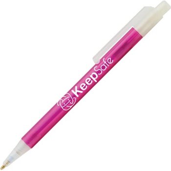 BATAM balpen Crystal met gekleurde houder incl. digitaaldruk 1 kleur roze