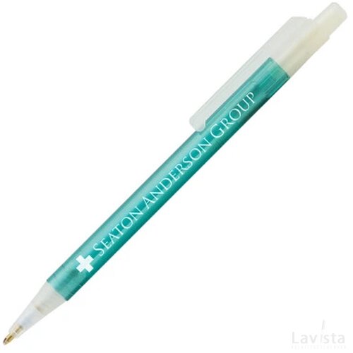 BATAM balpen Crystal met gekleurde houder incl. digitaaldruk 1 kleur aquamarine