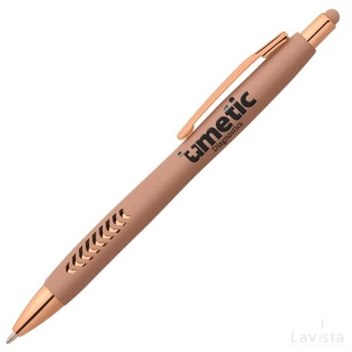 LINDEMAN balpen soft touch met UV-Inkjet rosé goud