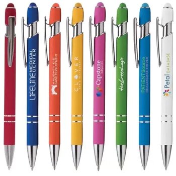 BARROW Stylus balpen soft touch met lasergravering roze BARROW Stylus balpen soft touch met lasergravering roze