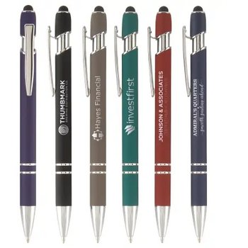 GARDEN Stylus balpen soft touch met lasergravering zwart GARDEN Stylus balpen soft touch met lasergravering zwart