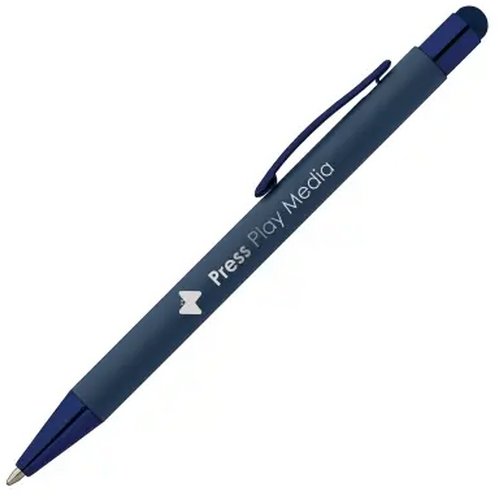 SUNDA Stylus balpen soft touch met spiegel gravering
