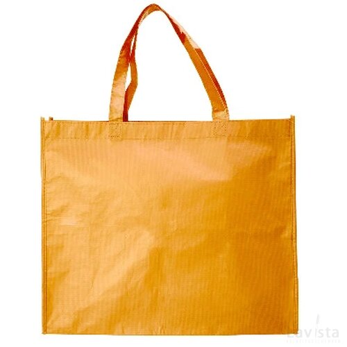Mat gelamineerde Rpet shopper 100 g/m² oranje