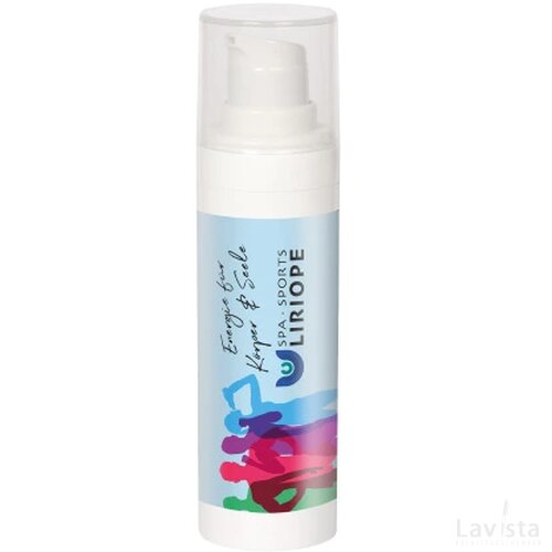 Airless dispenser gevuld met 30 ml. Aloë Vera handcrème wit