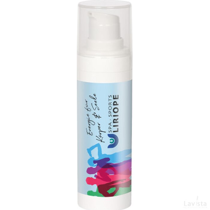 Airless dispenser gevuld met 30 ml. Aloë Vera handcrème wit