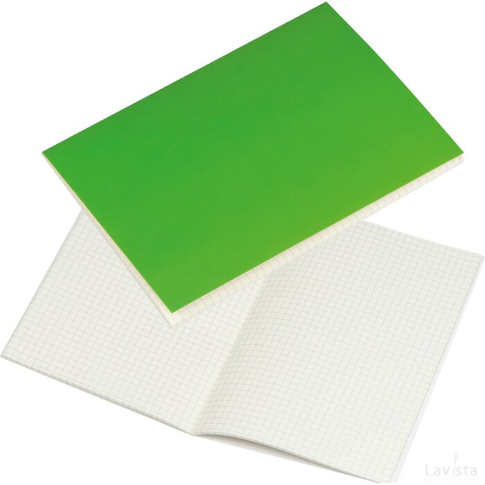 A5 notitieboekje met geruite pagina's groen