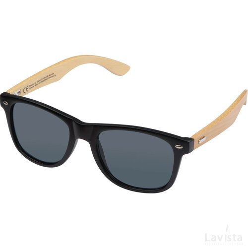 Zonnebril met poten van bamboe beige