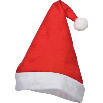 Kerstmuts van vilt rood