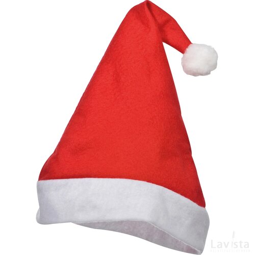 Kerstmuts van vilt rood