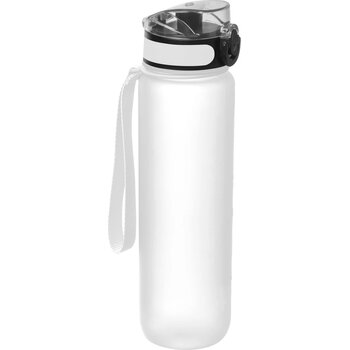 Sport drinkfles van kunststof transparant
