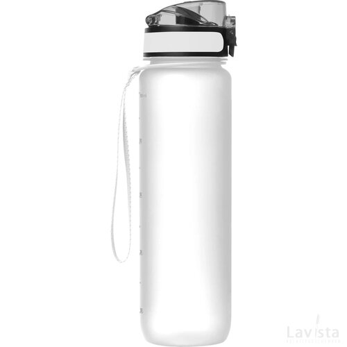 Sport drinkfles van kunststof transparant