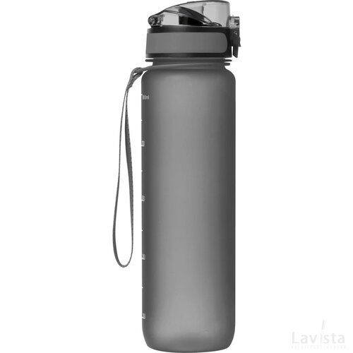 Sport drinkfles van kunststof antraciet