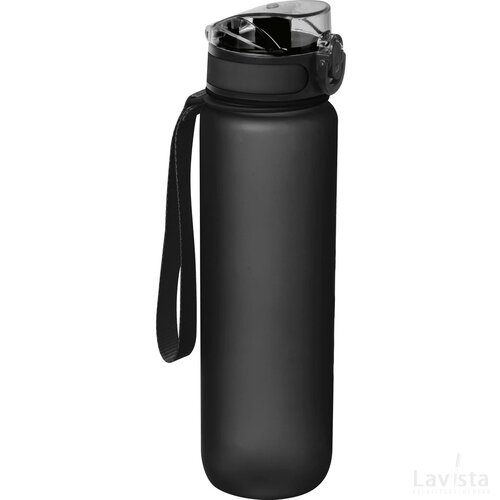 Sport drinkfles van kunststof zwart