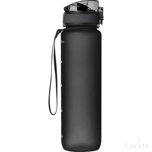 Sport drinkfles van kunststof zwart